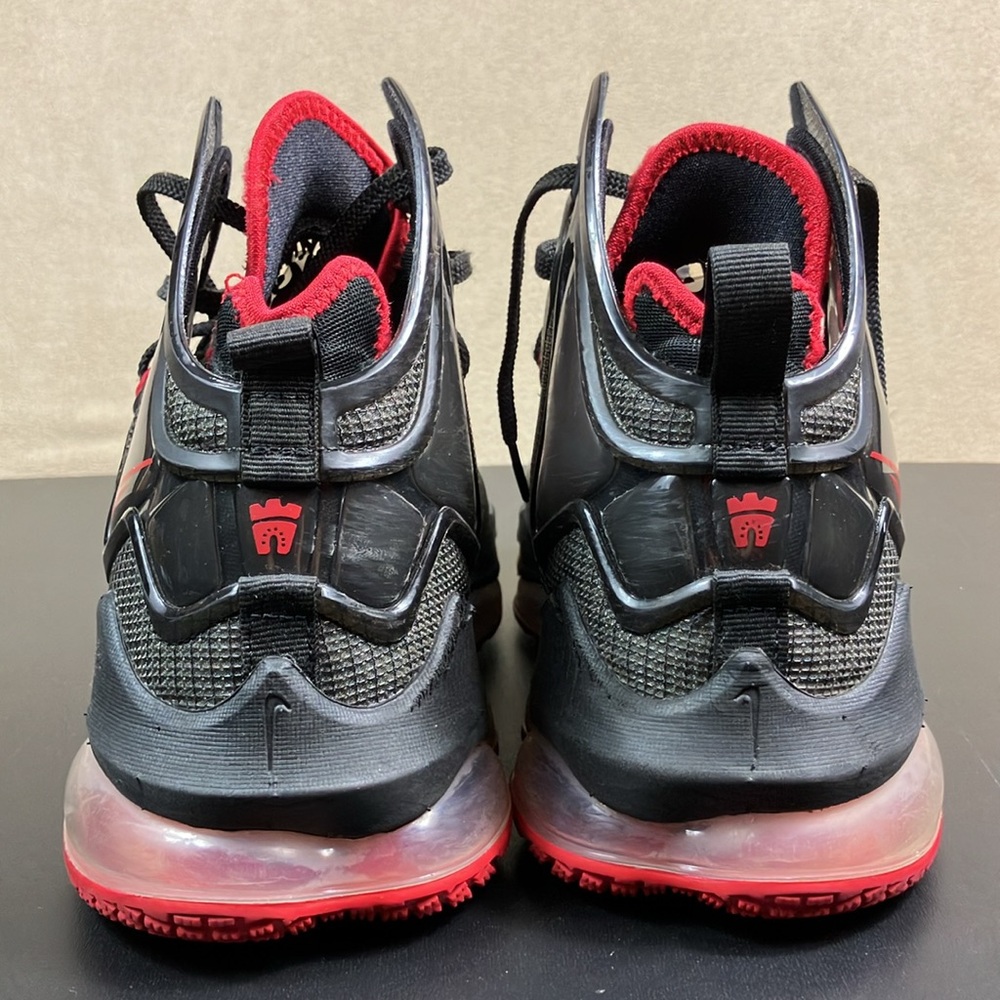 Nike LeBron XIX 19 Bred University Red Athletic Basketball Shoes Men’s size 8.5 - Picture 7 of 16
